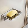 Space Aluminum Soap Box Wall Mounted Soap Container Tray Soap Dish  Bathroom Kitchen Sink Organizer