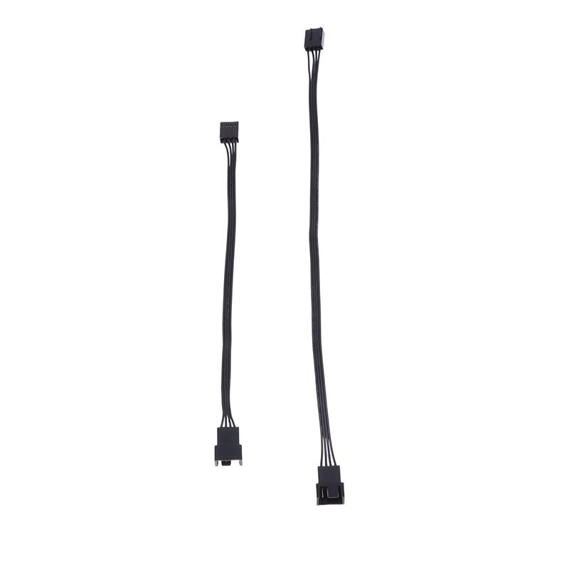 5 шт. 4-контактный ШИМ-адаптер для подключения вентилятора процессора, удлинитель для вентилятора компьютера, сменный кабель питания, аксессуары 24Awg