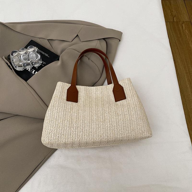Модная соломенная сумка 2025 новая модная сумка через плечо простая сумка-мессенджер простая повседневная маленькая квадратная сумка