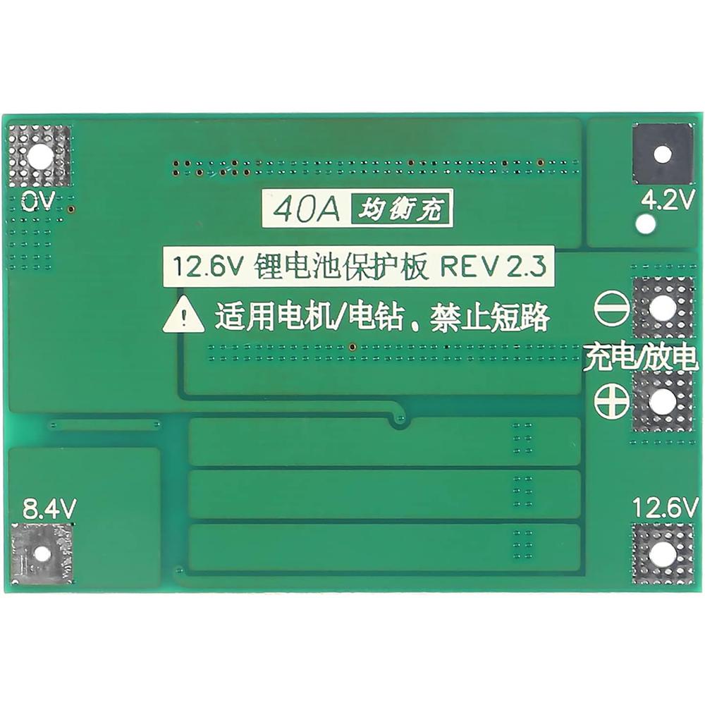 3S 40A 60A 4S 40A Защитная плата для литий-ионных аккумуляторов PCB BMS Защитная схема зарядного устройства для двигателя дрели