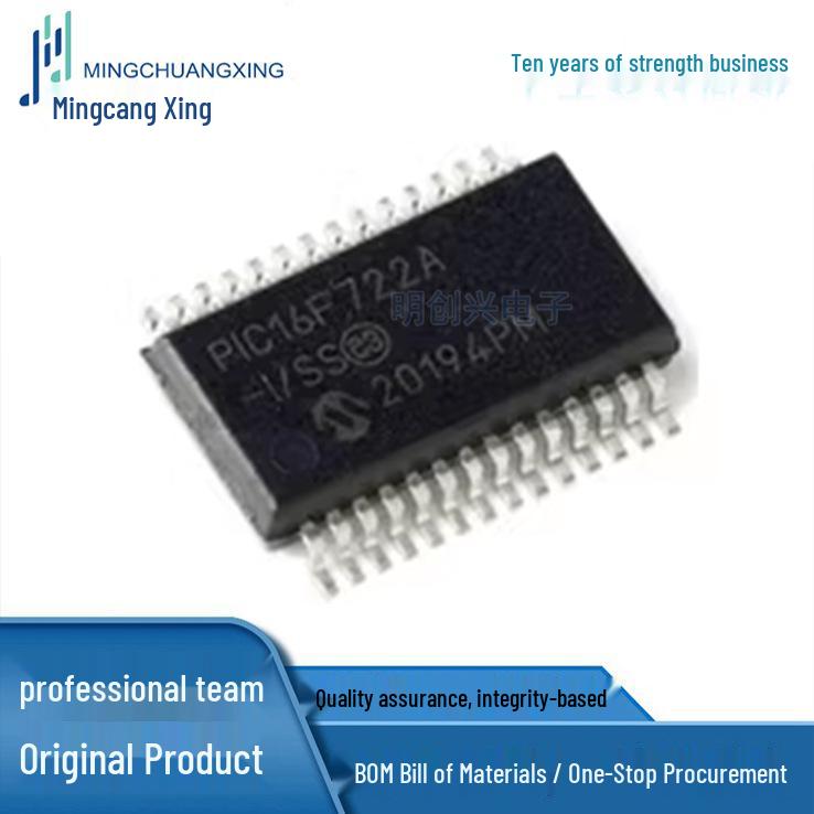 PIC16F722A-I/SS SSOP-28 IC, New and Original in Stock.