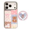 Чехол-подставка с магнитом и рисунком цветка для iPhone 16, iPhone 17 и iPhone 17 Pro Max