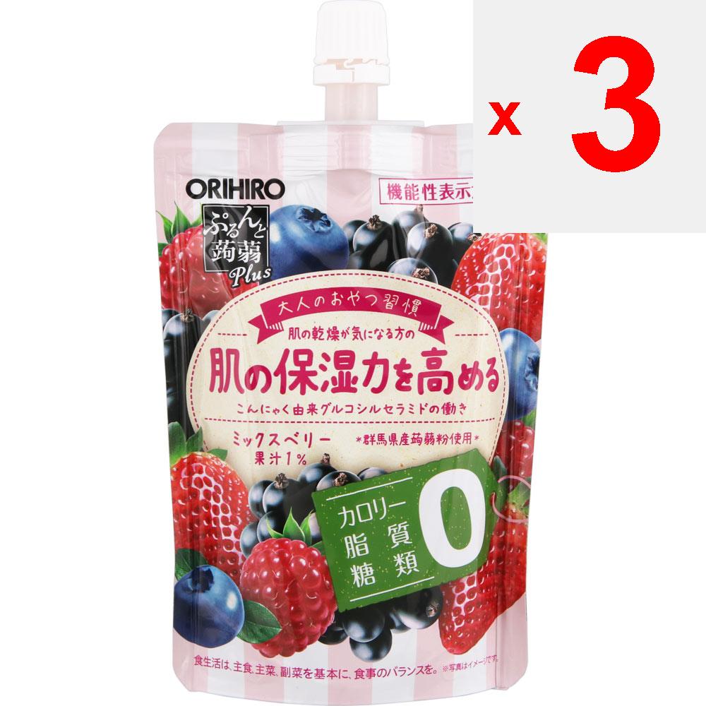 Orihiro Prandu Purunto Konnyaku Jelly Purunto Konnyaku Plus смешанный ягодный вкус 130г Другое (проверьте замки, очистители языка и т. д.) Желе Другое (проверьте ло