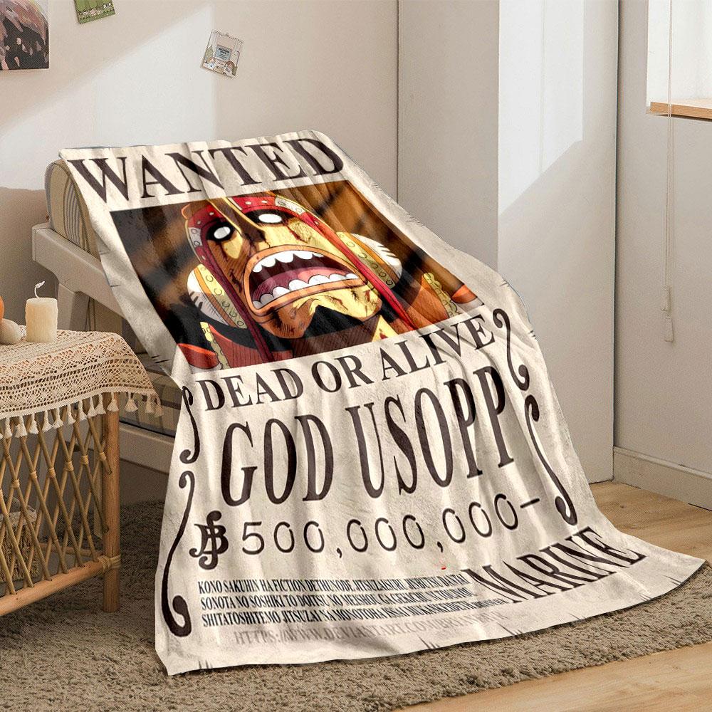 Wanted Poster Parody Blanket Design print blanket soft and cozy perfect for the living room bed sofa or a nap,gift