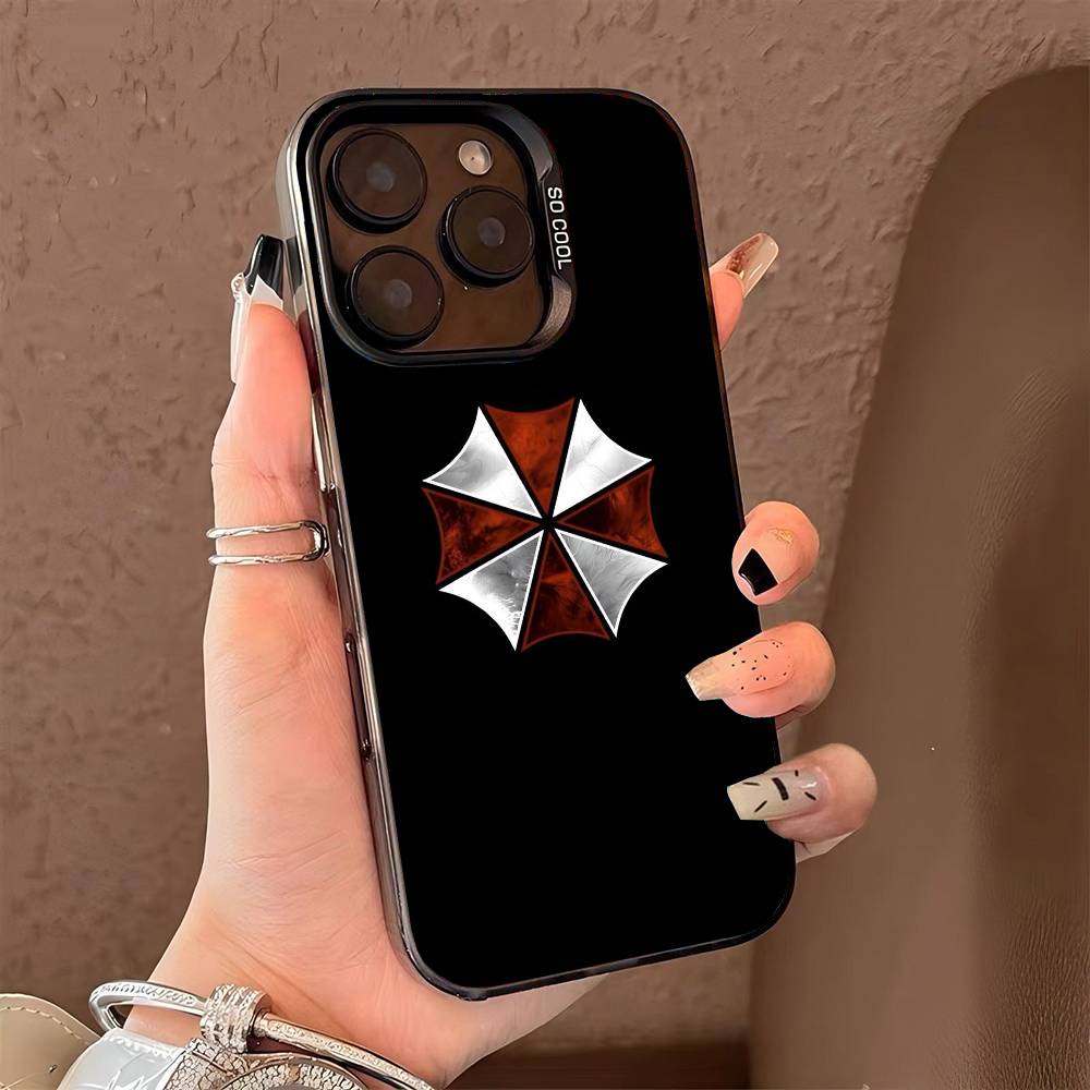 Чехол для телефона R-Resident E-Evil для iPhone 17 17Air 16 15 14 13 12 11 Pro Max Plus Цветной Серебряный