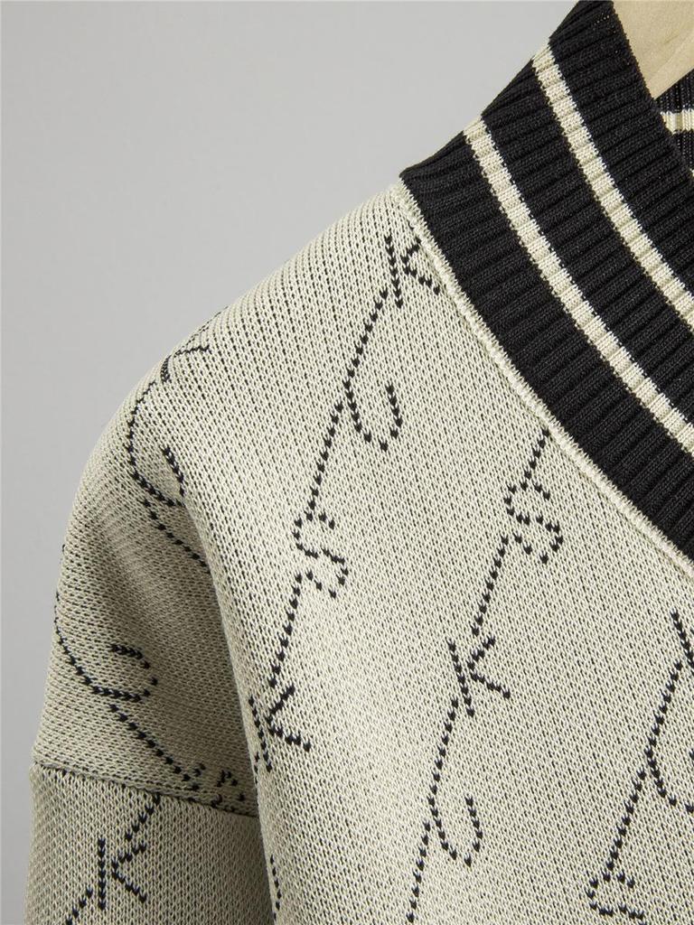 Женский осенне-зимний комплект в полоску: вязаный свитер и брюки-палаццо - стиль «маленький аромат», повседневная спортивная одежда