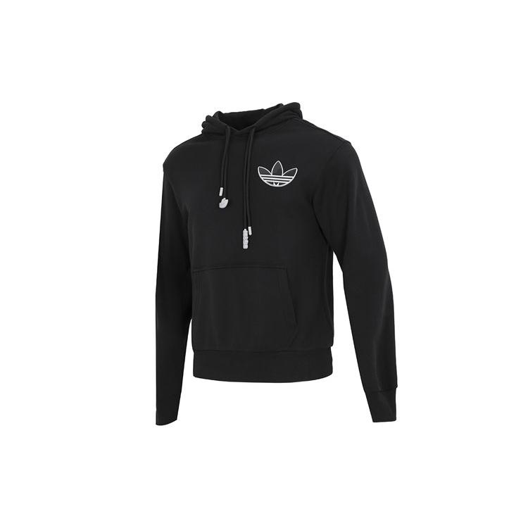 Adidas Originals Sweatshirts Men's Black Hooded Moderate Regular HS1998