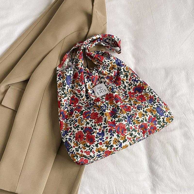 Простая и модная сумка для поездок на работу через плечо, сумка из ткани в стиле ретро, модная литературная сумка для студентов, большая вместительная сумка-тоут