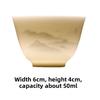 Suet Jade Porcelain Kung Fu Tea Master Cup Household White Porcelain Tea Small Gu Cup Ceramic Single Cup Tea Cup Tea Set