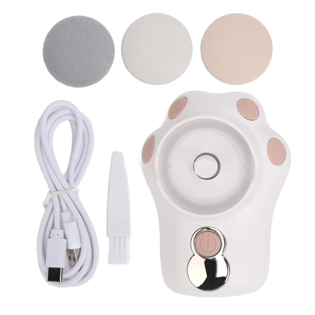 Электрическая пилка для удаления мозолей с ног, перезаряжаемая, портативная, электронная, инструмент для педикюра для мертвой твердой кожи