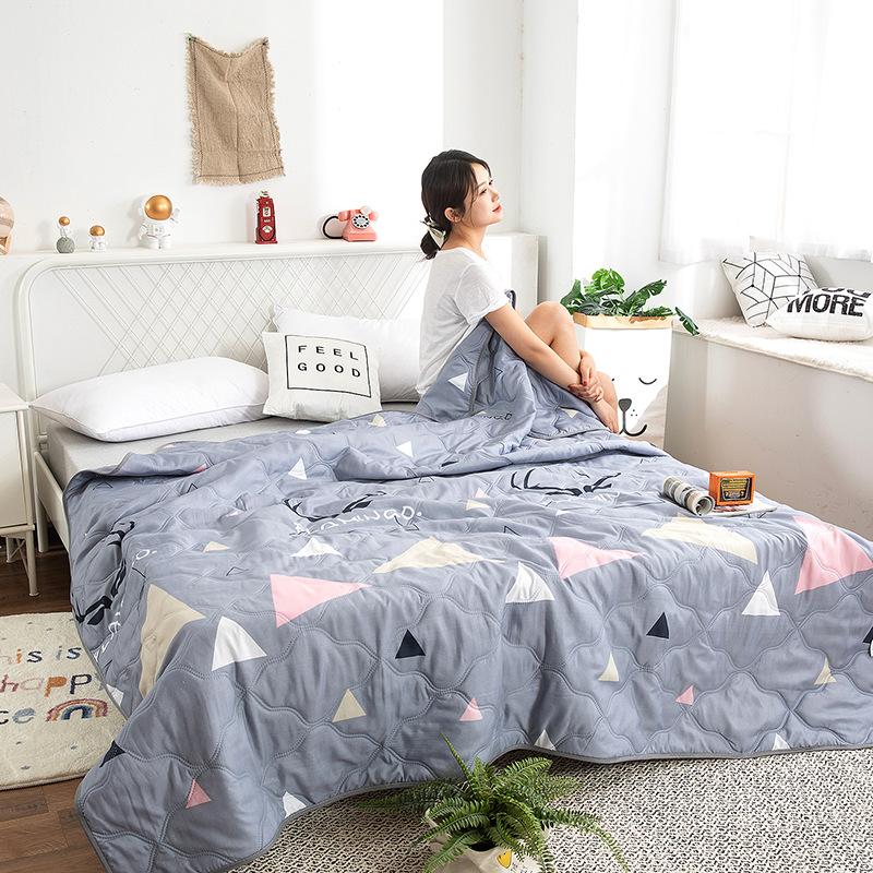 Промытое водой хлопковое одеяло с кондиционером, летнее прохладное одеяло, весеннее и осеннее одеяло, летнее профессиональное одеяло