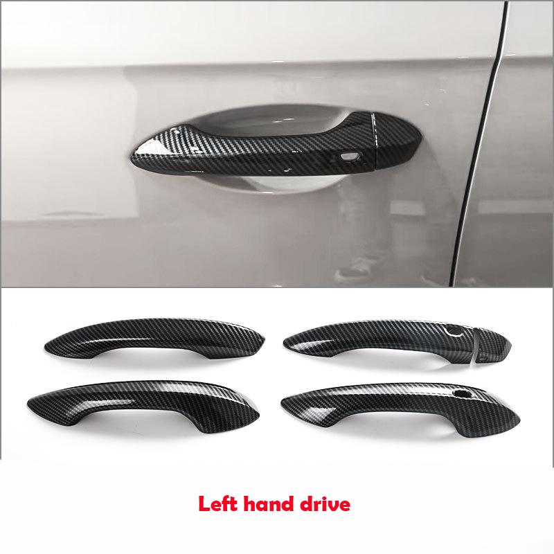LHD RHD For MG S5/ES5 2025 2026 ABS carbon fiber Car Door Pull Door knob Catch Door Handle Bowl Cap Decoration Cover Accsesories