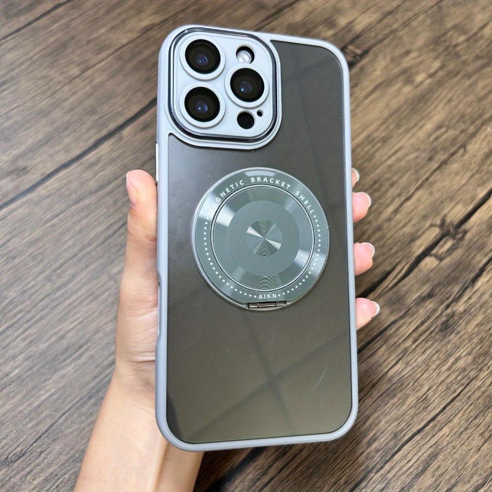 Роскошный складной магнитный чехол для iPhone 16 15 14 13 Pro Max с защитой объектива