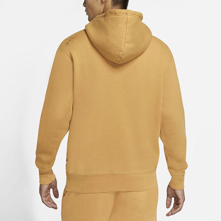 Jordan Теплый пуловер с капюшоном на флисовой подкладке, мужская спортивная одежда, топы, пшеница CK6469-290