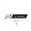 3d Metal N Line Logo Emblem Decal Front Grill Side Fender Rear Trunk Badge Sticker for i20 i30 Kona Elantra Tucson N Line Accessories