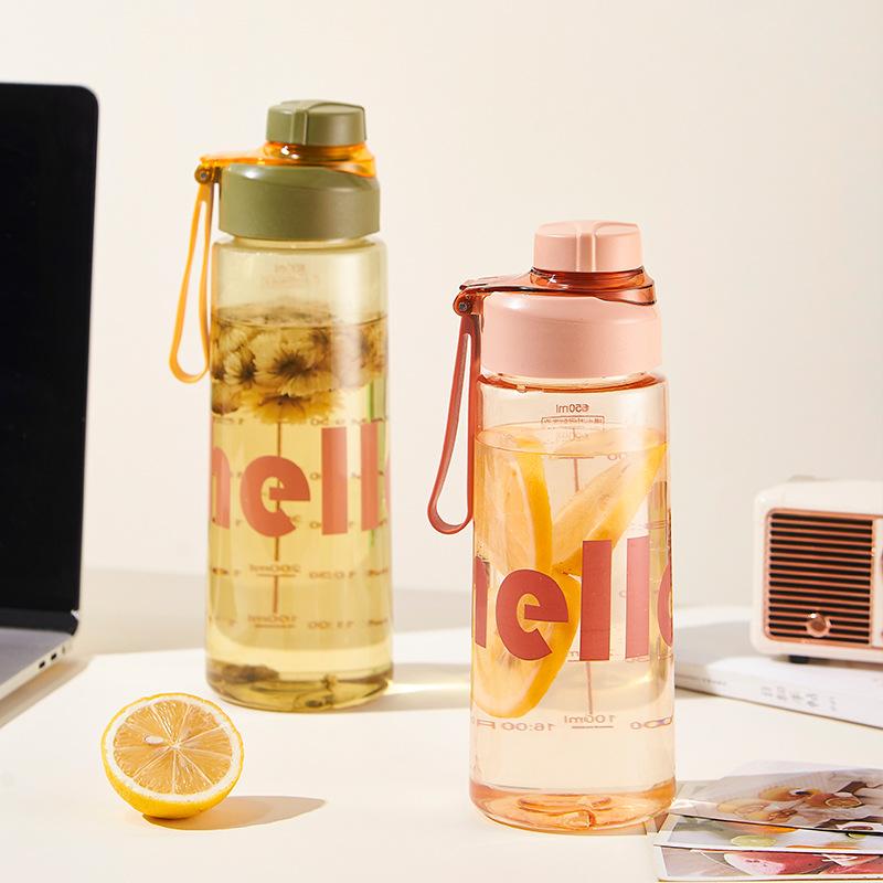 Удобная студенческая спортивная чашка для воды, пластиковый портативный контейнер для воды, кружка для пары, большая емкость, спортивная бутылка для воды для путешествий на открытом воздухе