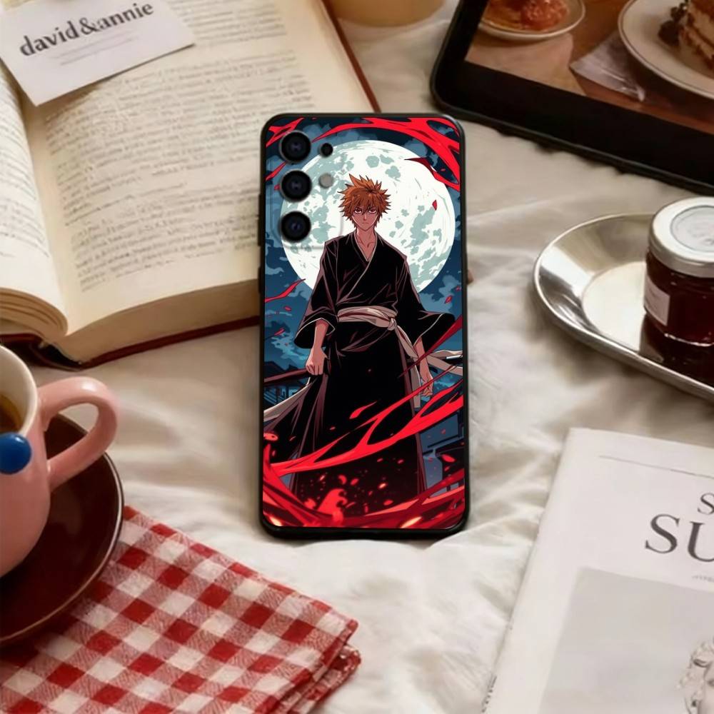 Bleach Phone Case Soft black For Samsung S25,S24,S21,S22,S23,S30,Ultra,S20,Plus,Fe,Lite