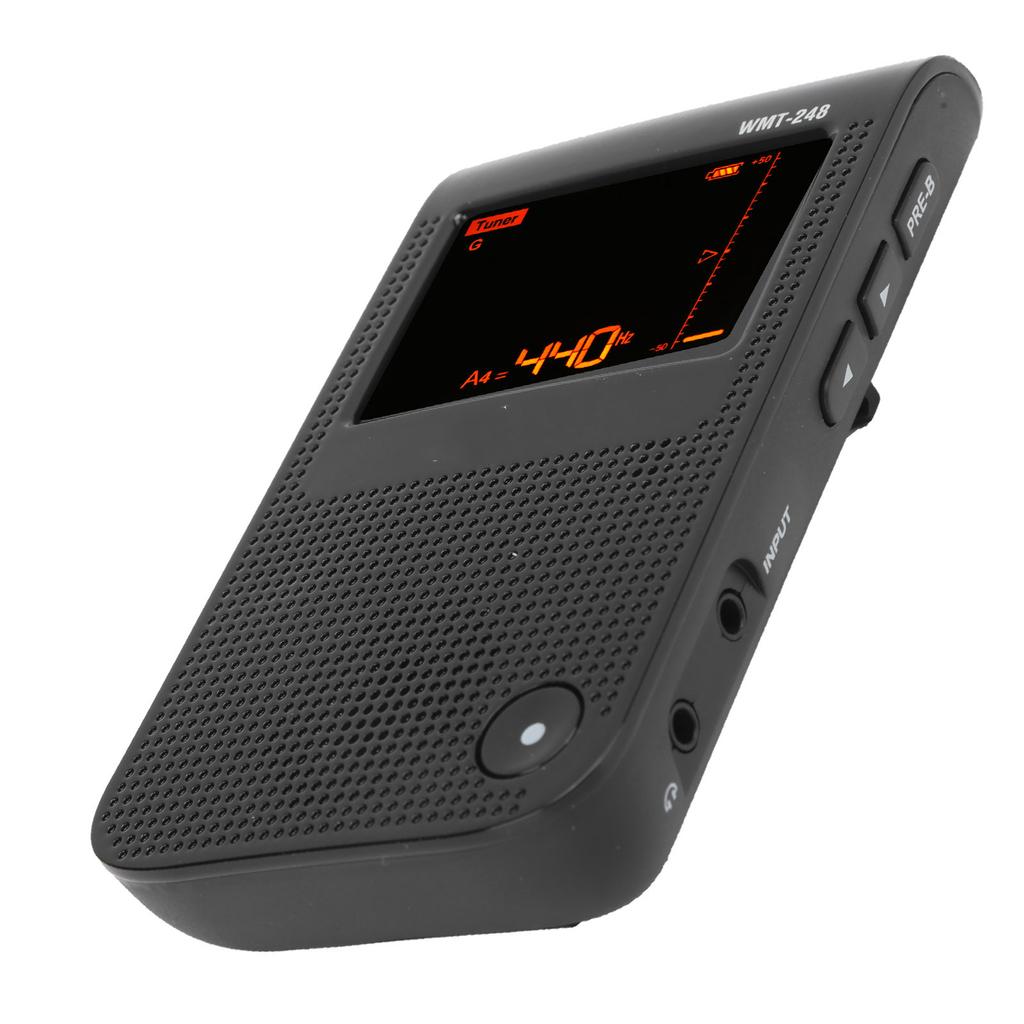 Электрический метроном-тюнер Перезаряжаемый Точный Универсальный для гитары, пианино, скрипки WMT‑248Черный