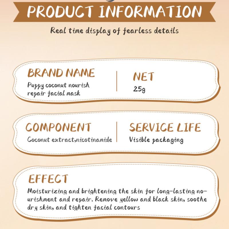 Sadoer Puppy Coconut Nourishing and Repairing Mask Facial Mask