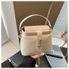 Fashion Portable Small Bag Women 2025 New High-end Crocodile Pattern Bucket Bag Versatile Design Messenger Bag