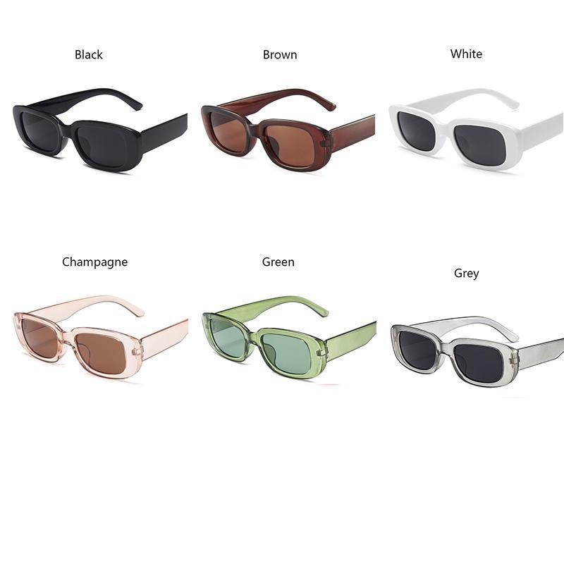 Модные классические винтажные солнцезащитные очки, женские ретро-прямоугольные солнцезащитные очки, женские очки в маленькой оправе