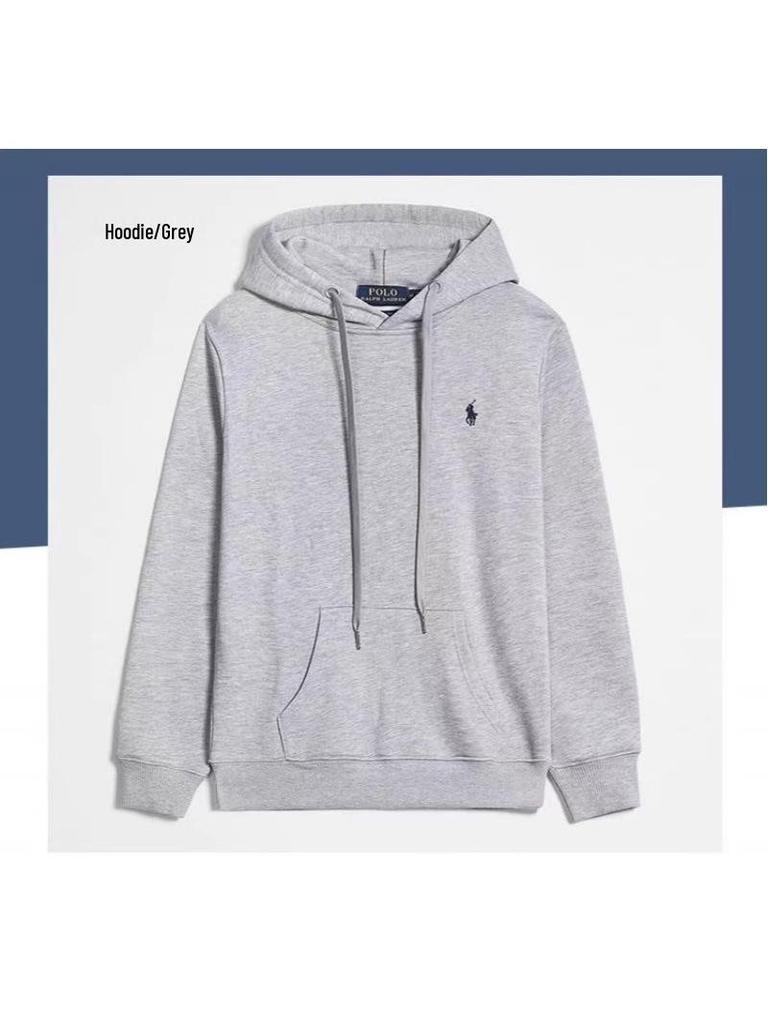 Мужской комплект: Худи на молнии и штаны с вышивкой маленькой лошади RL, весенне-осенний повседневный стиль, 2025