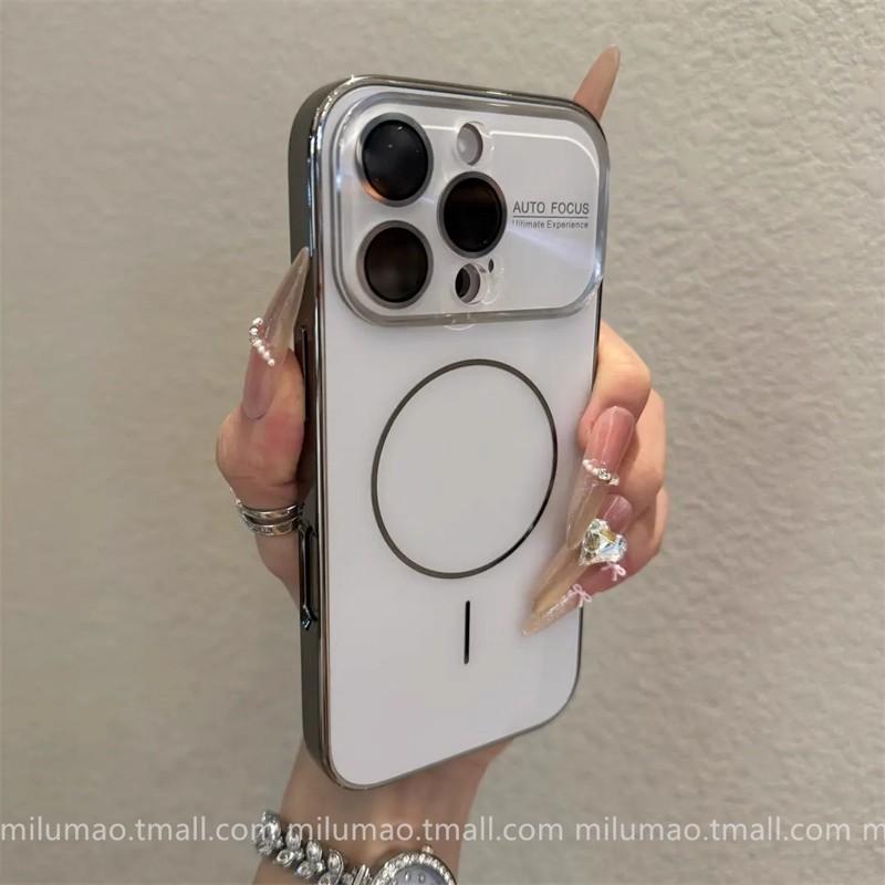 Секунды меняются iPhone17 Xingyu оранжевый магнитное притяжение для 17ProMax Apple 16 стекло большое окно магнитный чехол для мобильного телефона