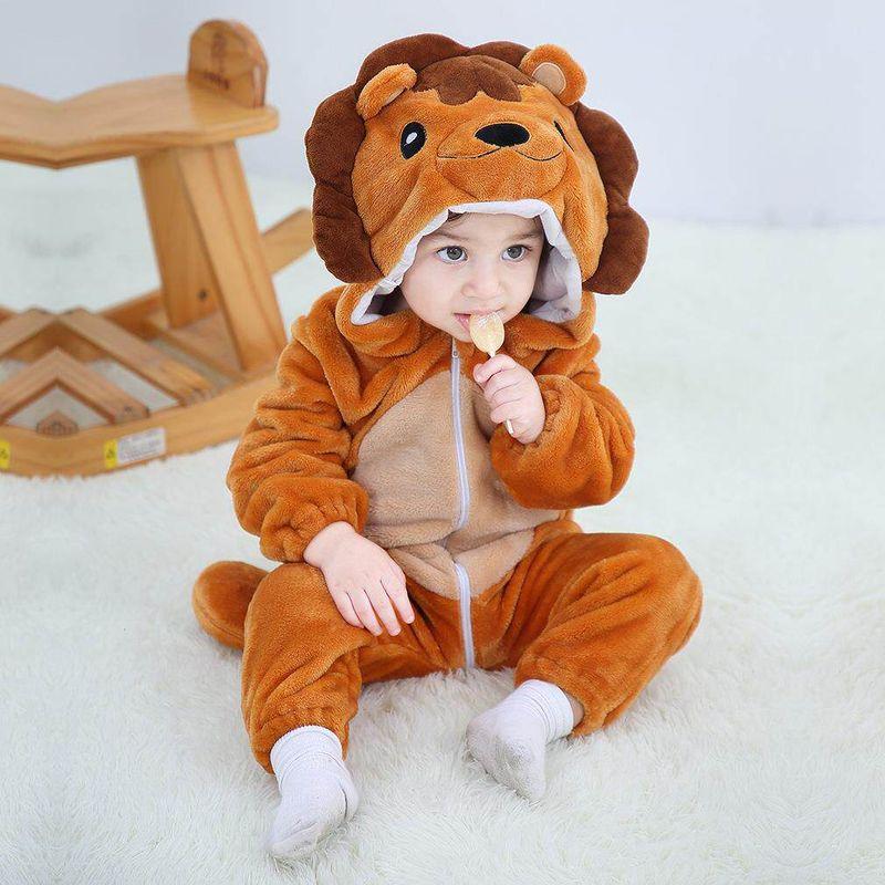 Newborn Baby Child Animal Jumpsuit Performance Wear Baby Cute Crawling Suit Baby Flannel Pajamas Costumes