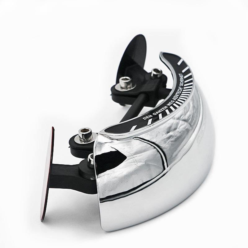 Широкоугольное зеркало заднего вида для мотоцикла FLYQUICK 180°, лобовое стекло, широкоугольное зеркало заднего вида, дополнительное зеркало заднего вида