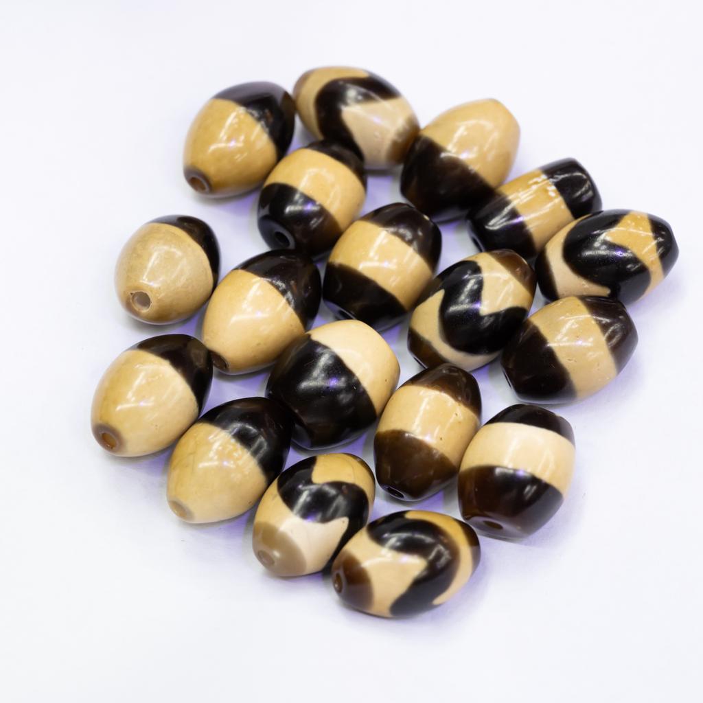 Tibetan tooth yellow high oil pulp dzi beads, multi-totem agate loose beads DIY Wenwan bracelet necklace accessories