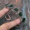 Lovely Chrome Diopside Gemstone Handmade 925 Sterling Silver Cuff Bangle Adjustable