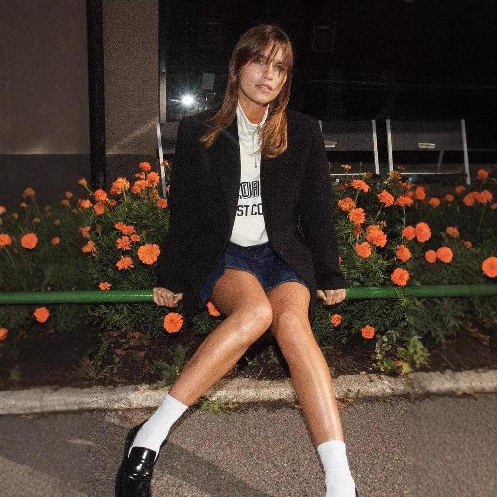 Женский свободный пиджак в стиле ретро-стритстайл Осень 2024 - Европейская и американская мода