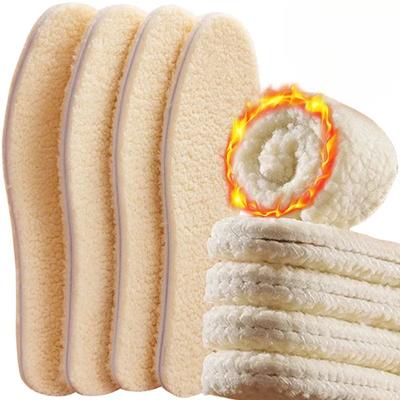 Стельки Мужские Женские Зимние Теплые Мягкие Утолщенные Подкладки для Обуви