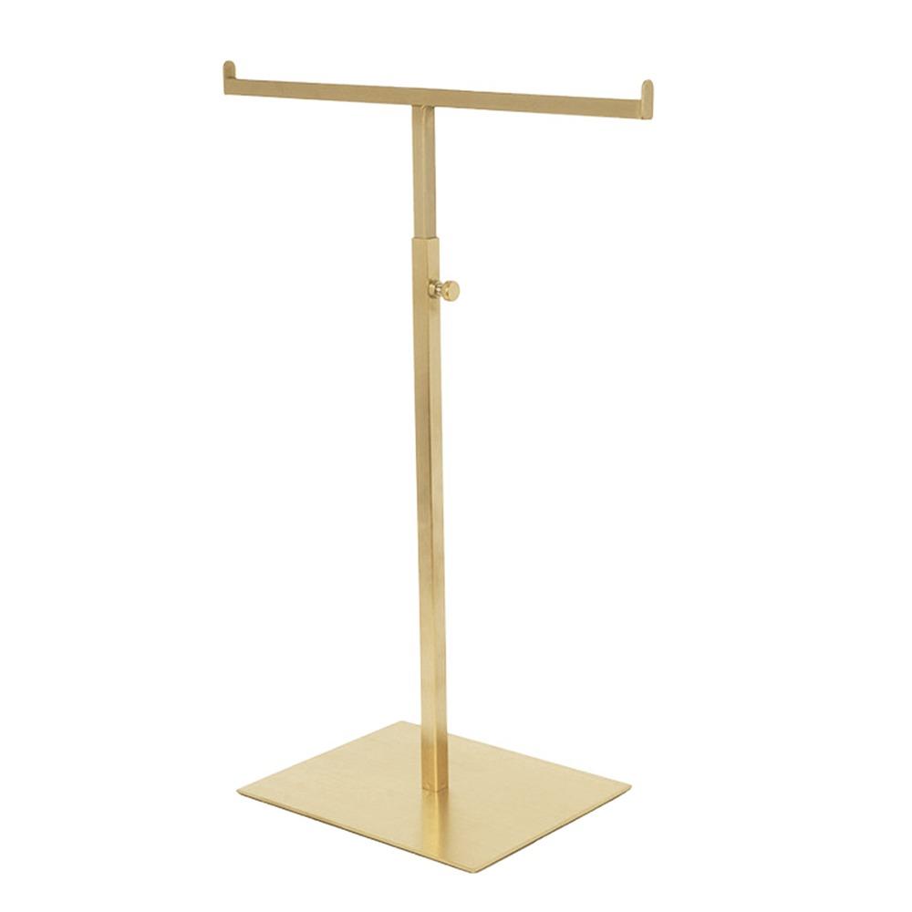 Stainless Steel Bag Show Shelf Gold Silver Height Adjustable Wallet Holder Stand Metal Display Risers Silk Scarf/Headband Hanger