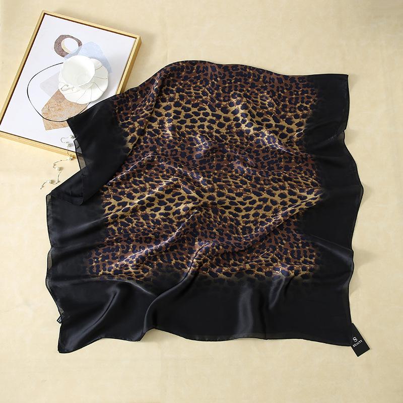 Elegant Leopard Print Scarf for Women - Large, Versatile & Warm | Perfect for Office, Travel & Beach | Windproof & Sun-Protective