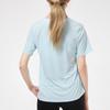 Nike Dri-FIT Training Sports Быстросохнущая футболка с коротким рукавом для женщин, топы синего цвета CJ9445-474