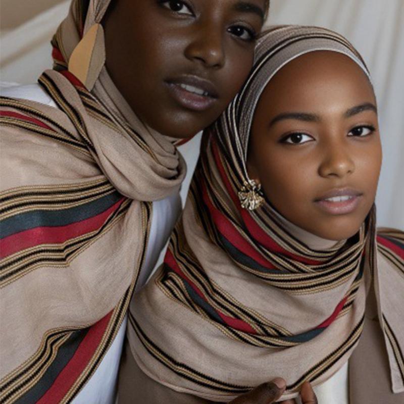 Watercolour Floral Shawl Scarf Muslim Modal Jersey Hijab Scarf Women Plain Soft Turban Tie Head Warps Headband Scarf