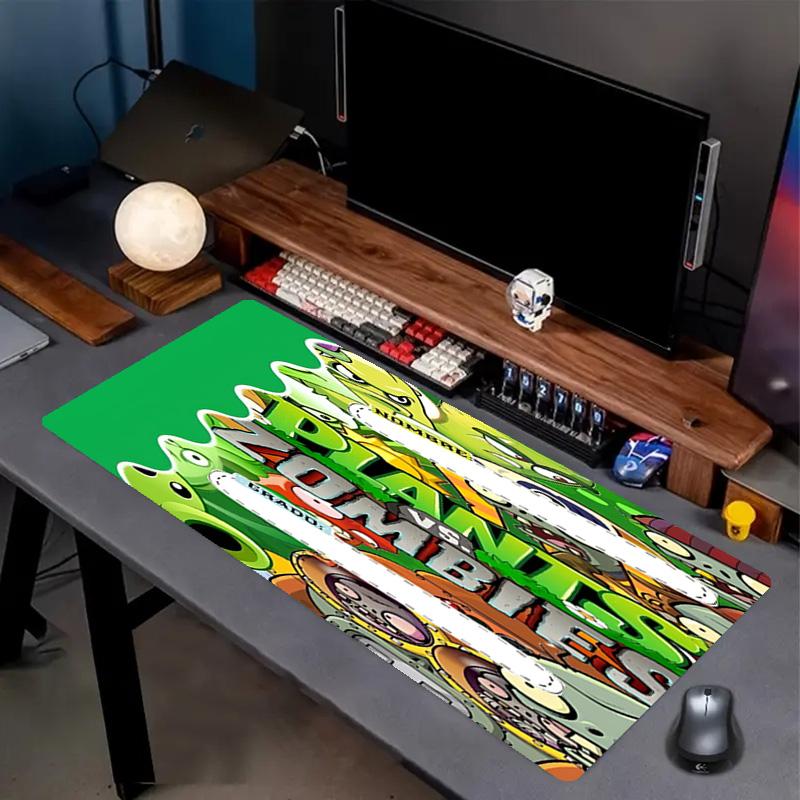 Plants vs. Zombies Print Mouse Pad, Anti‑Slip Desktop keyboard Mat, for PC Laptop Gaming Working Daily Use, Cool Festival Surprise Gift