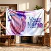 Rujinu (46) Personalized Name Blanket Soft Cozy Gift for Sofa Bed Couch Home Decoration