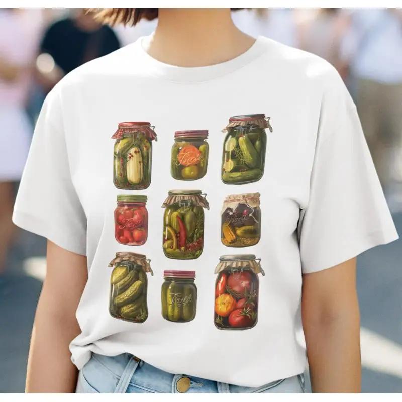 Pickle Jar T Shirt Vintage Retro 100 Cotton