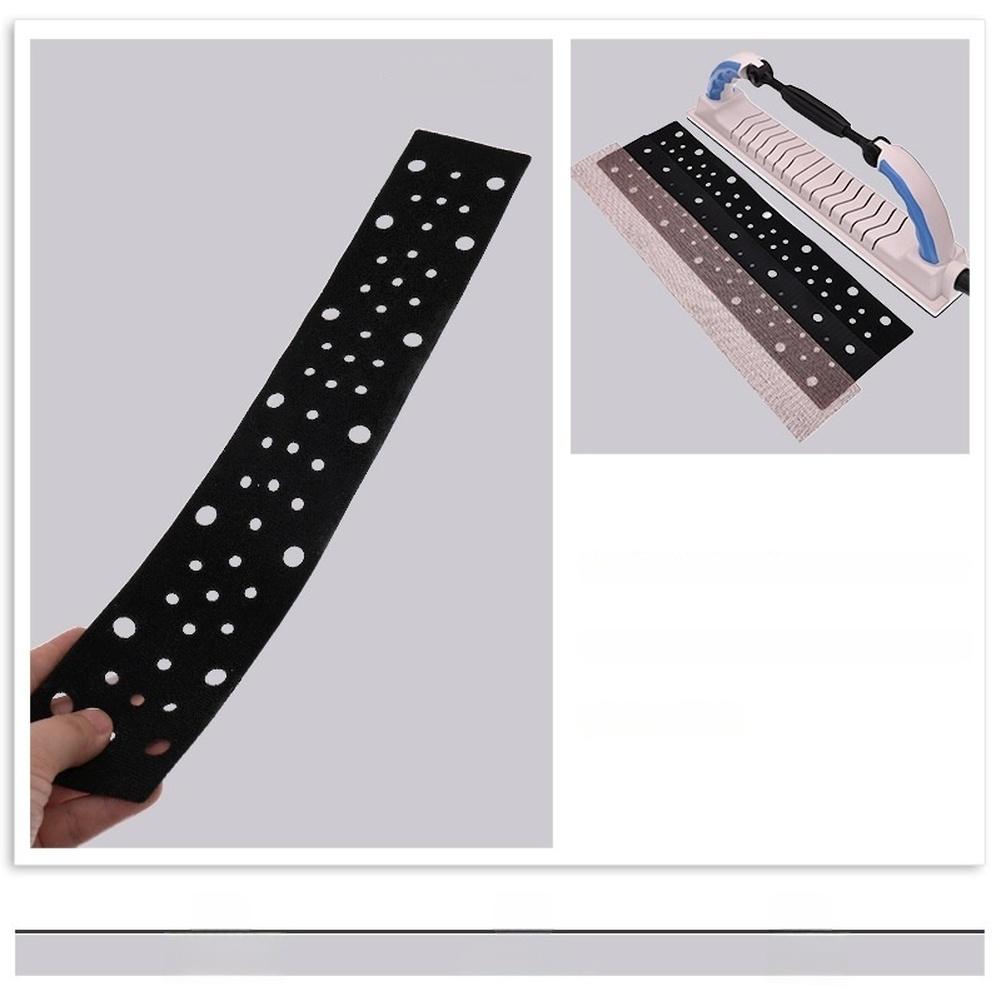 70x400mm 53 Hole Black Polishing Pad Nylon Fastening System Buffer For Car Paint Protection Sanding Tool Accessories