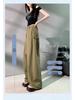 2025 American Style High Waist Sporty Wide Leg Cargo Pants - Slimming, Loose Fit, Quick-Drying