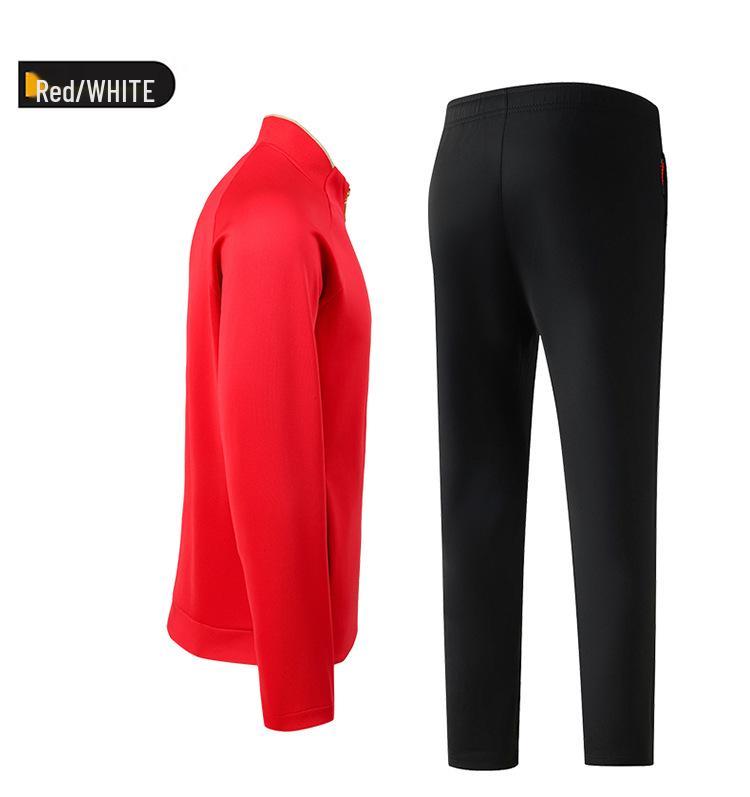 Autumn Chinese Team Tracksuit Casual Sportswear Set with Printed Design