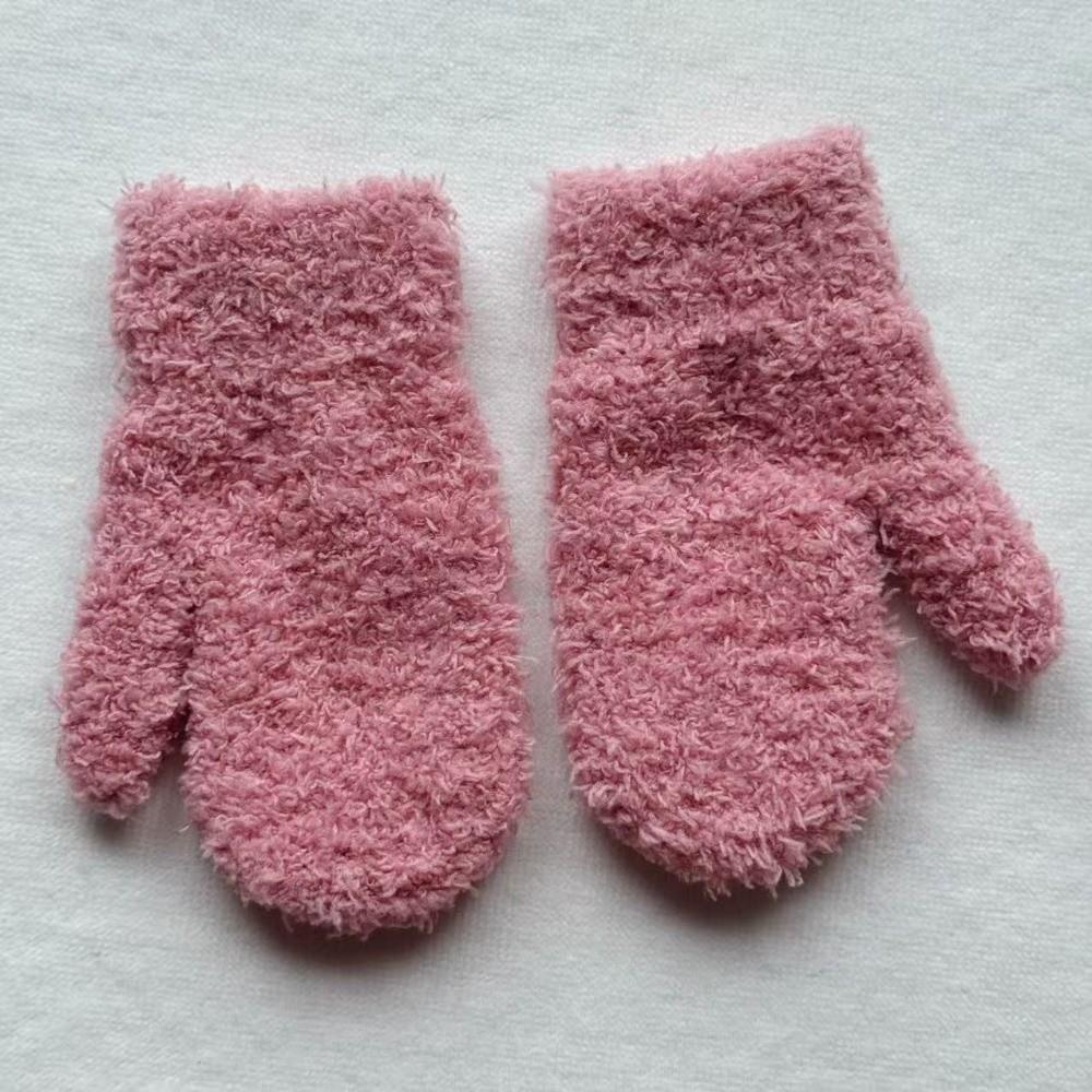 Windproof Kids Warm Gloves Warm Short Gloves New Full Finger Gloves Autumn and Winter