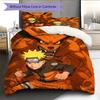 Постельное белье с узором Наруто Узумаки Наруто из аниме, Декор для дома, Подарок на день рождения (1 пододеяльник + 2 наволочки, без наполнителя)