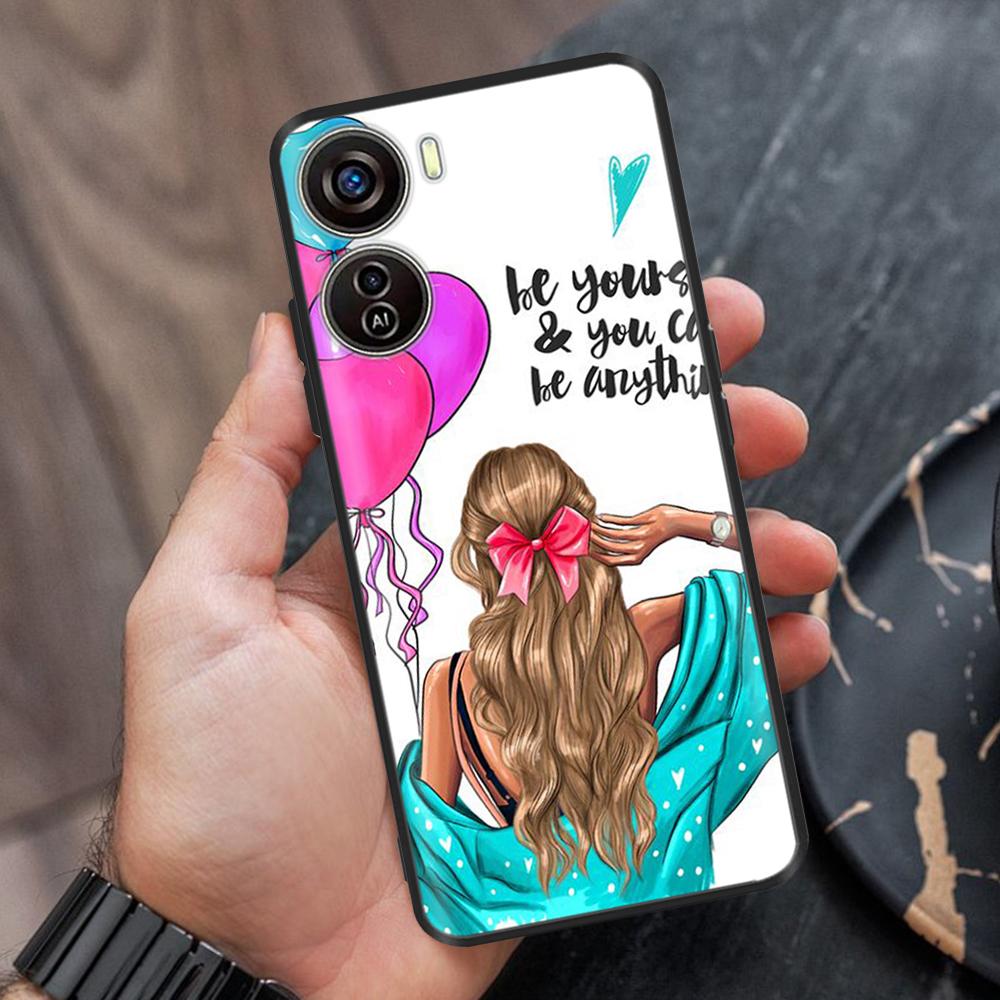 For ZTE Blade V50 Design Case Cartoon Soft TPU Cover for ZTE Blade V50 Design 5G Case Flower Silicone Case V50Design 4G Bumper