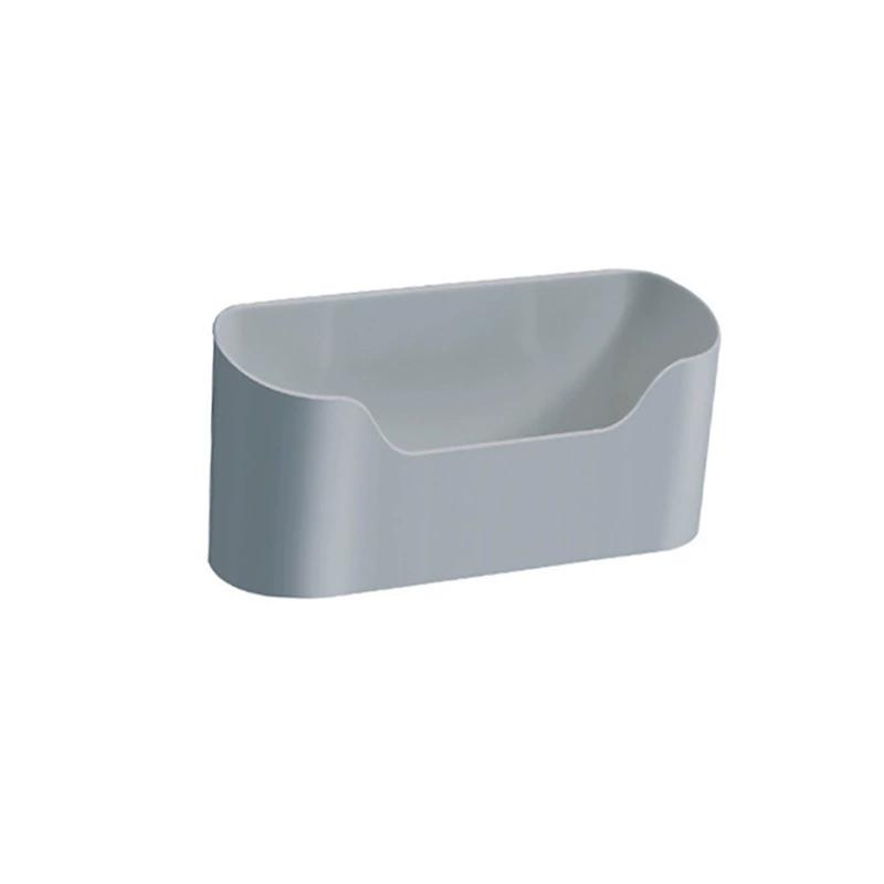 1шт настенный самоклеящийся держатель для хранения без перфорации, пластиковый органайзер для дверей шкафа, полка, кухонные принадлежности