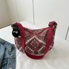 Fashionable 2023 Fall Trendy Shoulder Bag Chic Street Style Dumpling Bag In Canvas