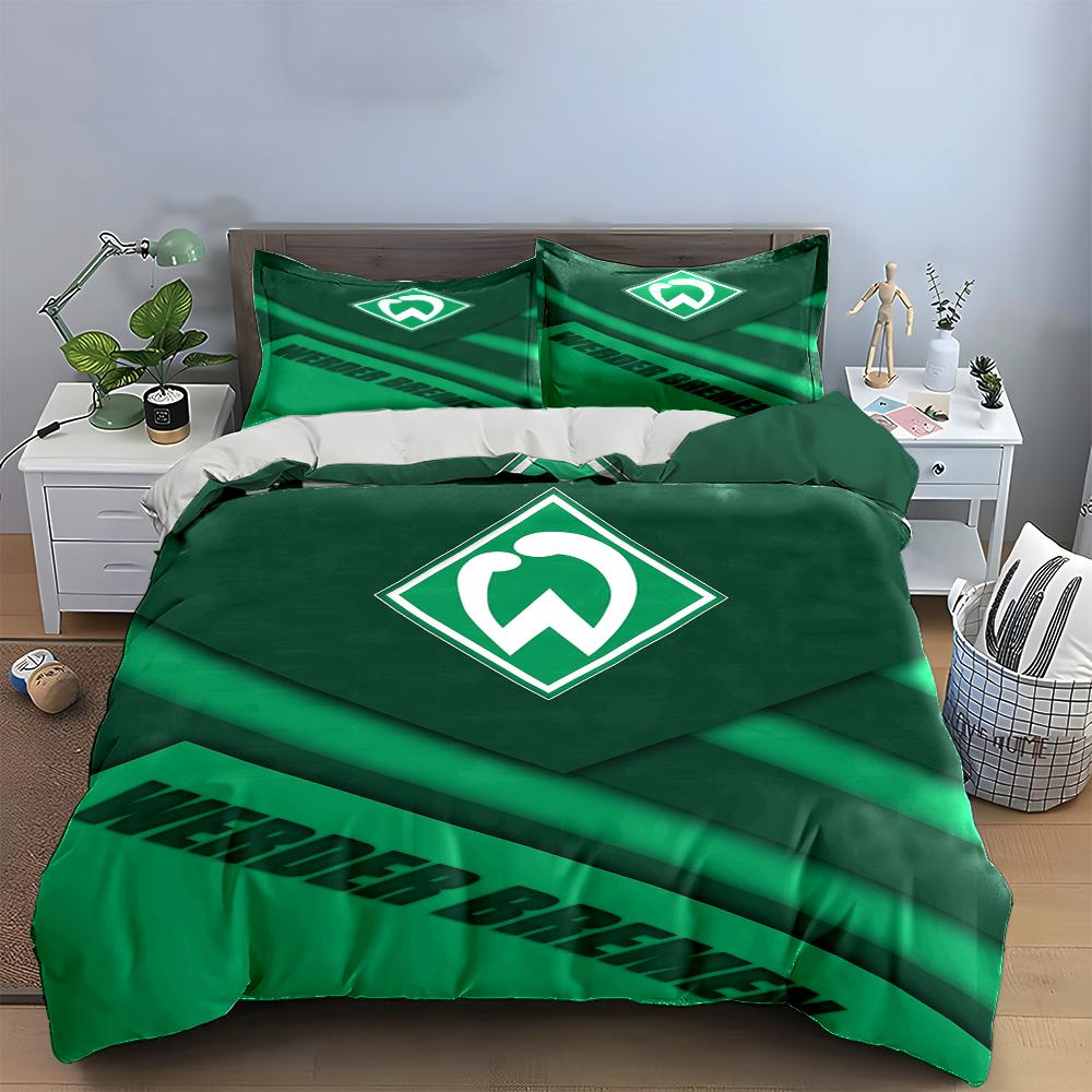 Werder Bremen Green Bedding Set Bedding Duvet Cover Set Duvet Cover Pillowcases Home Decor (1 * Duvet Cover 2 * Pillowcases, without duvet insert)