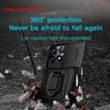 KEYSION Противоударный защитный чехол для Xiaomi POCO X6 Pro, защитное кольцо для объектива камеры, подставка, задняя крышка для телефона POCO X5 Pro 5G